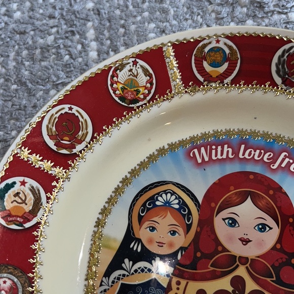With Love from Russia Plate with holder - Picture 3 of 11